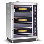 Commercial Stainless Steel 3 Deck 6 Tray Gas Oven