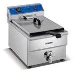 Electric Fish Chip Deep Fryer With Oil Filtration Basket