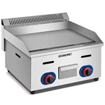 Commercial Cast Iron Two Burner Propane Gas Griddle