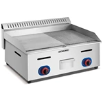 Commercial Cast Iron Two Burner Propane Gas Griddle