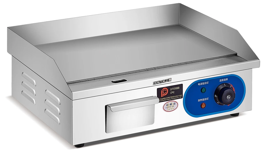Commercial Electric Cast Iron Flat Top Non Stick Griddle