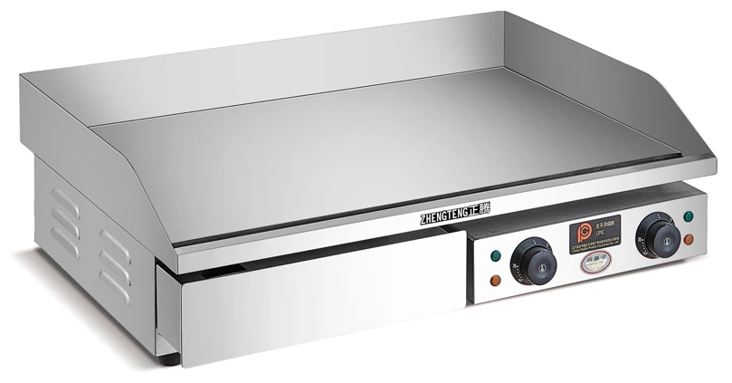 Stainless Steel Electric Table Top Double Burner Pancake Griddle