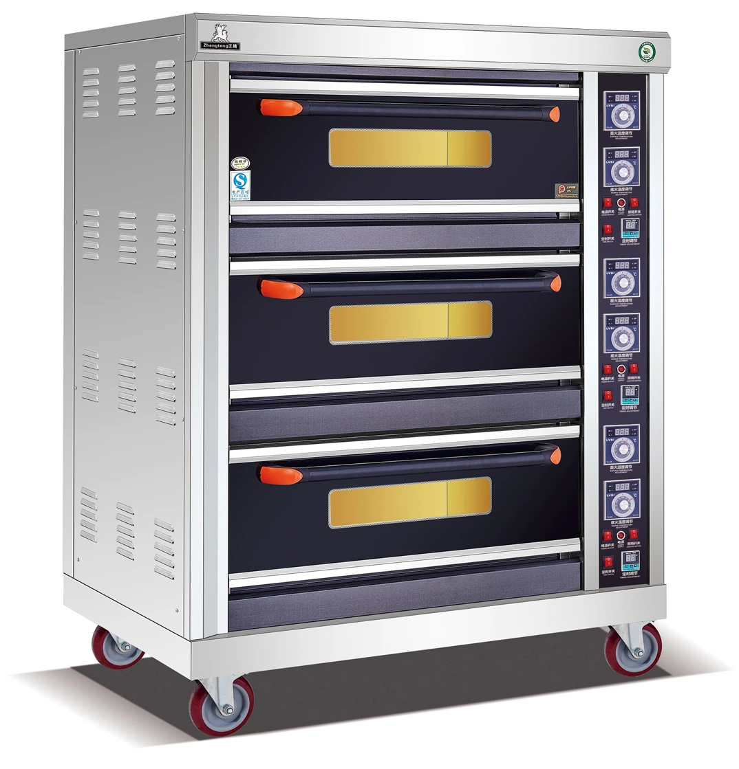 Commercial 3 Deck Electric Oven For Baking Cakes