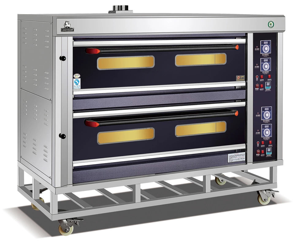 Commercial Bakery 2 Deck Gas Pizza Oven