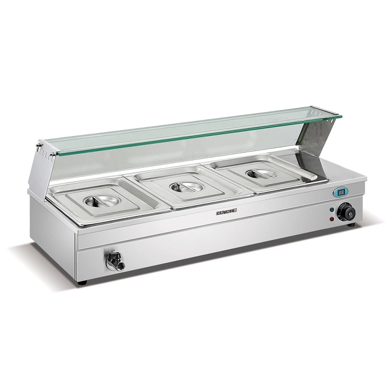 Electric Bain Marie Buffet Server Food Warmer With Tray