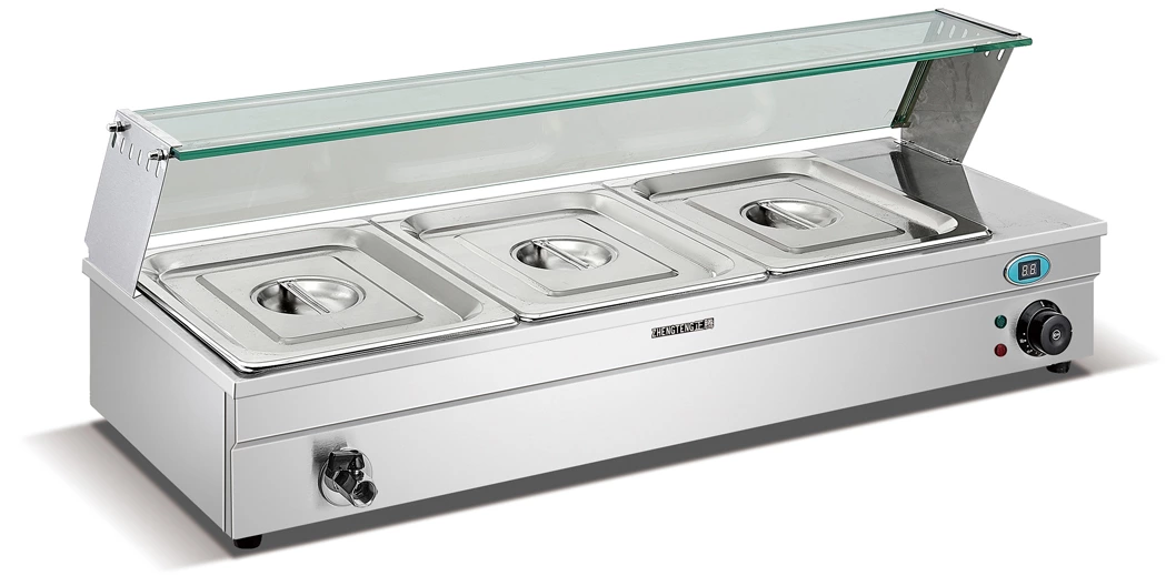 Electric Bain Marie Buffet Server Food Warmer With Tray