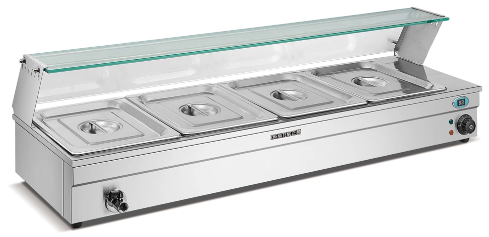 Electric Bain Marie Buffet Server Food Warmer With Tray